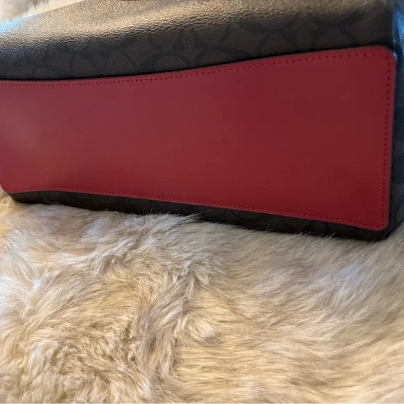 Coach Black and Red Women's Bag - Picture 6 of 10